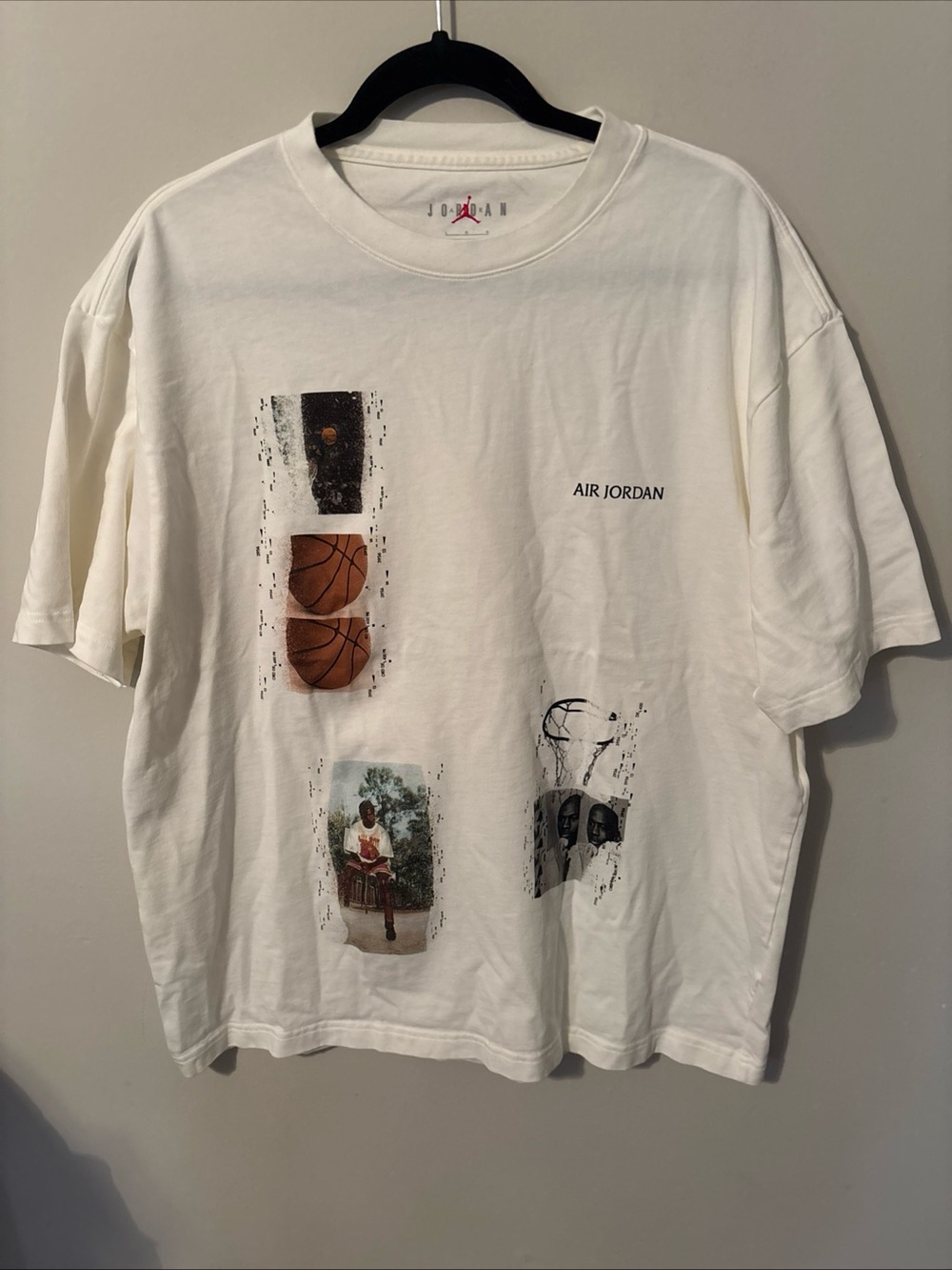 Air Jordan Graphic Basketball Tee - White with graphics